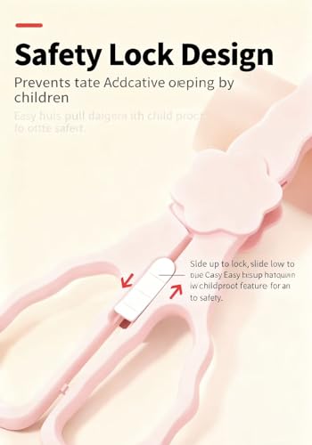 Baby Food Scissors with Travel Case (Pink)