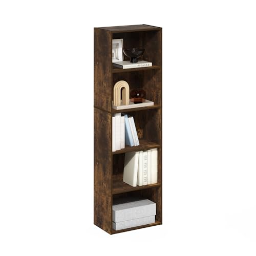 LUDER Book Shelf (Amber Pine / 5-Tier)
