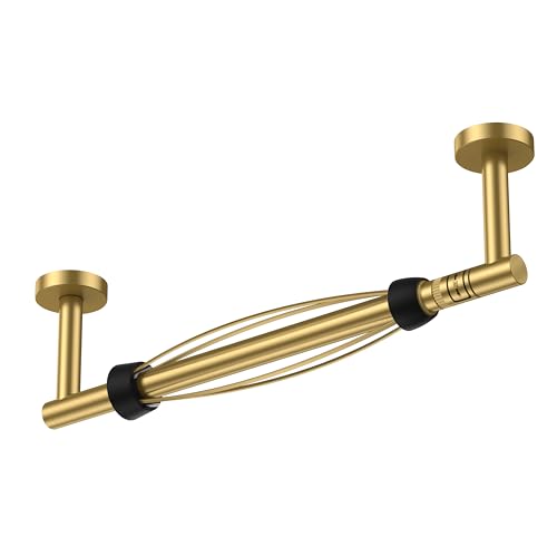 Paper Towel Holder Under Cabinet (Brushed Gold)