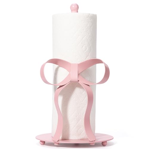 Pink Bow Paper Towel Holder Coutertop (Pink Bow)