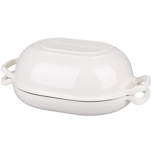 Enameled Cast Iron Sourdough Bread Oven (7 QT / White)