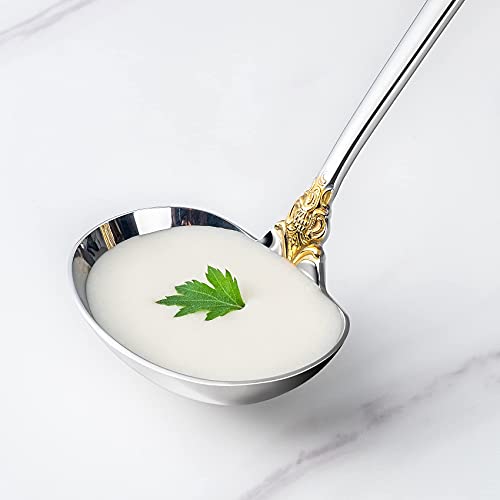 Luxury 1 Piece Gold Accent Gravy Ladle