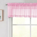 Pink Valances for Windows (Pink / 42"W x 14"L (Pack of 2))