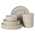 Moonstone 12 Piece Modern Stoneware Dinnerware Set for 4 (Grey (Moonstone) / Service for 4 (12pcs))