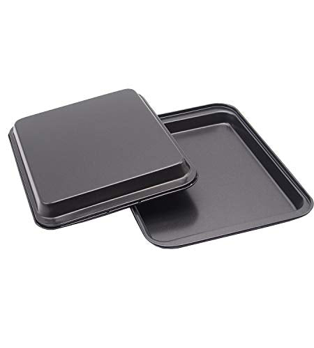 Small Baking Sheet Nonstick 9.45 X 7.09 Inch (9.5x7 inch Black)