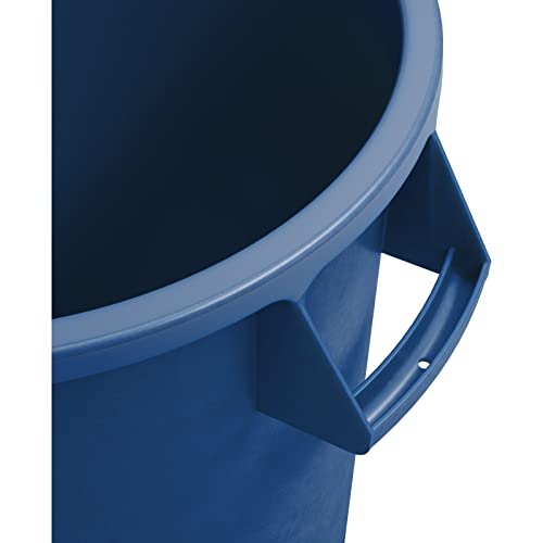 Bronco Waste Container Trash Container (Blue / 10 Gallons, (Pack of 6))