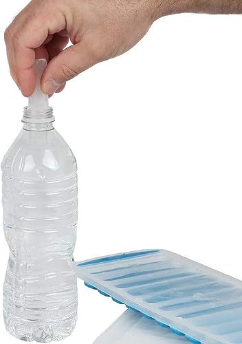 Water Bottle Ice Cube Tray (3PK with Covers (10 Slots))