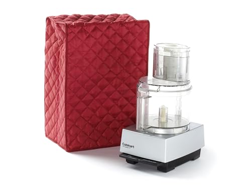 Keepsakes Mixer Cover Dust Protection (Red Quilted Polyester / 14W x 9D x 14H)