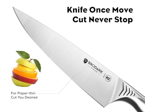 15PCS Kitchen Knife Set with Block and Built