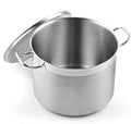 Professional 8 Quart Stainless Steel Stock Pot with Lid (8.5 Quarts / Silver)