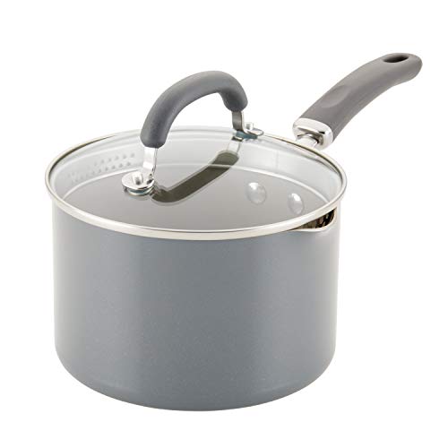 12021 Create Delicious Nonstick Sauce Pan (Gray Shimmer / 3 Quarts)