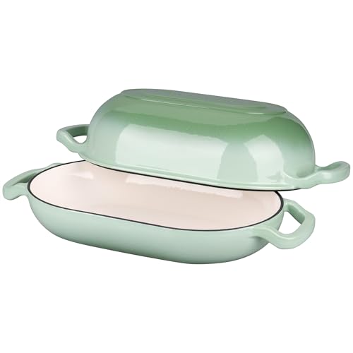Enameled Cast Iron Sourdough Bread Oven (7 QT / Green)