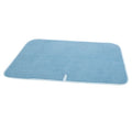 Absorbent Reversible Microfiber Dish Drying Mat for Kitchen (18" x 24" / Blue)