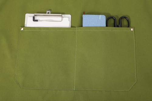 Chef Aprons for Women Men with Oversized Pockets (Army Green)