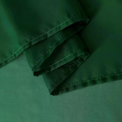 Basic Rod Pocket Sheer Voile Window Curtain Panels White 1 Pair 2 Panels 42 Width 63 Inch Long for Kitchen Bedroom Children Living Room Yard (Foliage Green / 42"W x 63"L (Pack of 2))