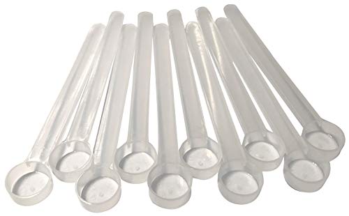 1/2 Teaspoon (2.5 mL) Long Handle Plastic Measuring Spoon for Coffee, Protein Powder, Pet Food, Spices, Grains, Dry Goods – Food-Grade BPA-Free (Pack of 10) (2.5 mL | 1/2 Teaspoon)