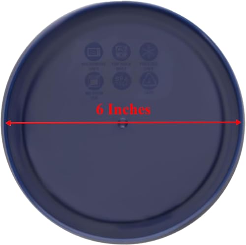 7201-PC (4-Cup) Blue Food Storage Lid (4-Pack) - Made in USA (Dark Blue)