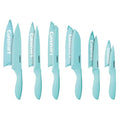 12 Piece Kitchen Knife Set (Aqua)