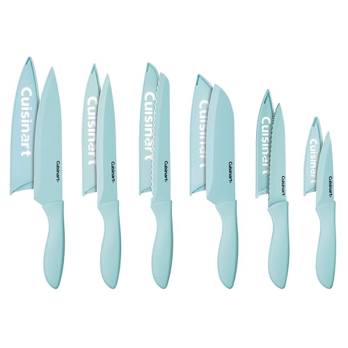 12 Piece Kitchen Knife Set (Aqua)