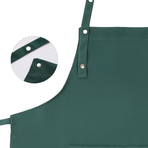 Art Aprons for Women Painting Pottery Baking (Green)