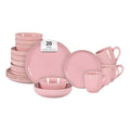 HomeVss 20 Piece Dinnerware Set (Service for 4 - 20pc Set / Pink)
