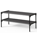 Shoe Rack Non (Black / 27.5" Wide - 2 Tier)