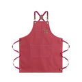 Chef Aprons for Men Canvas Apron with Large Pockets and Adjustable Neck Strap for Cooking (Hot Pink)