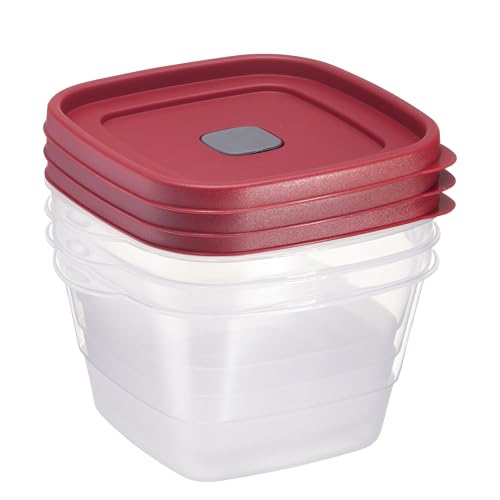 BPA Free Plastic Food Storage Set (3 x 7-Cup)