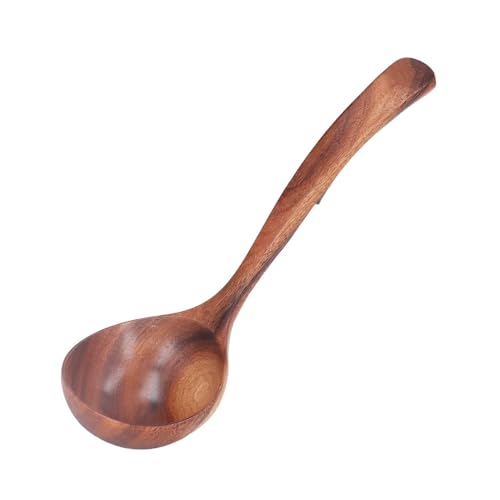 Wooden Ladle 7.87inch Soup Ladle Wooden Serving Spoon Soup Spoon Ladle for Cooking