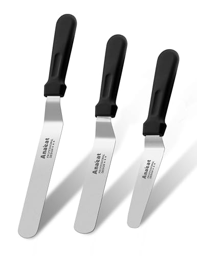Icing Spatulas (4"+6"+8" Blades)
