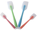 Silicone Spatula Set of 4 (2 Large(Blue, Green) + 2 Small(Orange, Red))