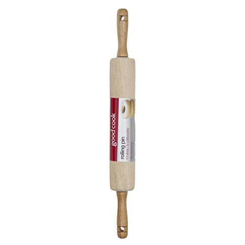 Classic Wooden Rolling Pin with Easy Roll Bearings (1)