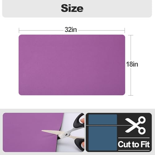 Dish Drying Mat for Kitchen Counter (Purple / 18" x 32")