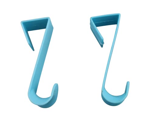 Over The Door Hooks Hangers (Light Blue)