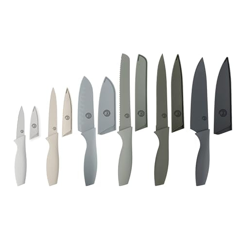 MasterChef Kitchen Knife Set with Covers (Knives with Covers / Earth)