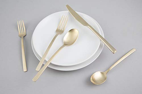 Beacon Champagne Satin 20 (Champagne Satin / 20-Piece Flatware Set)