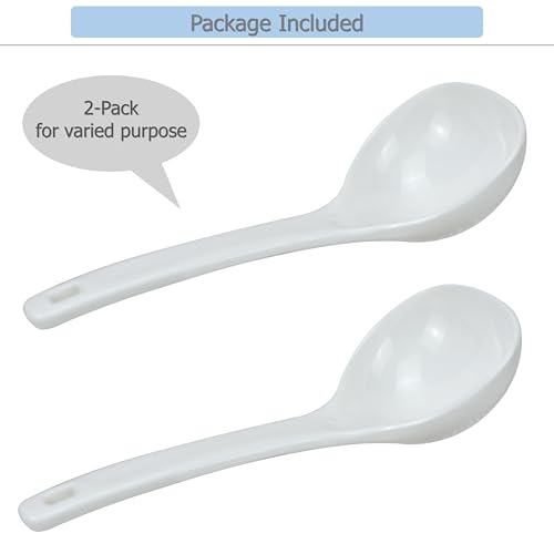 2 Pack Plastic Soup Ladle Serving Spoon