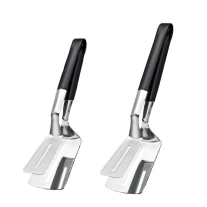 Spatula Tongs for Flipping (Black Set)