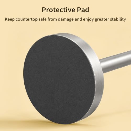 3.9lbs Heavy Duty Paper Towel Holder Countertop Weighted Base (Silver)