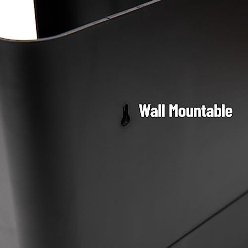 Condiment Station (Black / 6-Compartment, 13" L x 6.4" W x 11.5" H)
