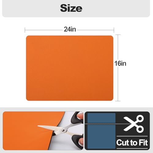 Dish Drying Mat for Kitchen Counter (Orange / 16" x 24")