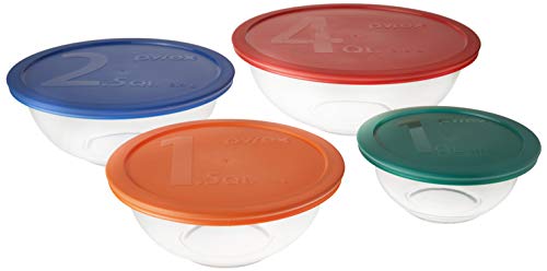 Smart Essentials Mixing Bowl Set Including Locking Lids (8 piece set)