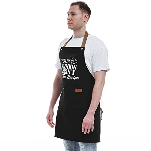 Funny Chef Apron Gifts For Men (Your Opinion Wasn't in the Recipe)