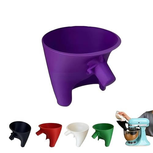 Flour Funnel for KitchenAid Mixer 5 Qt (Purple)