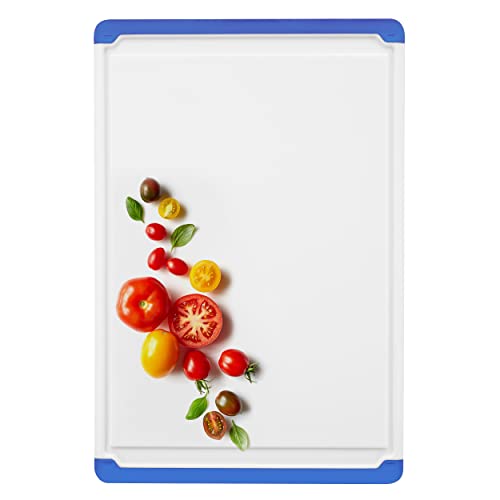Large Plastic Cutting Board for Kitchen (Blue)