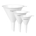Plastic Kitchen Funnel Set of 3 (White)