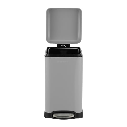 Betty Retro Mini 3.2 Gal Step Trash Can (Fog Gray)