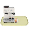 Silicone Coffee Maker Mat with Lip for Countertops (Sage Green / 24'' x 16'')