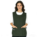 Waterproof Cobbler Apron with 4 Pockets Vest Smock Apron for Men Women Chef Waiter Work (Army Green)