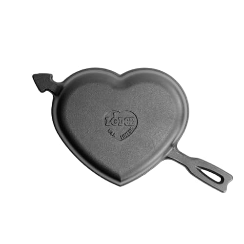 Pre Seasoned Cast Iron Heart Skillet (0.8 Quarts)